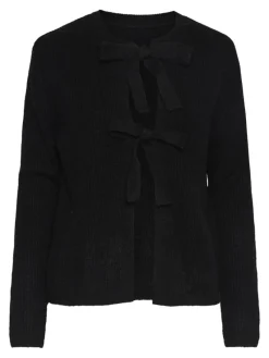 Pieces Pullover & Sweatshirts*PCSILLY LS REV TIE KNIT NOOS BC Black