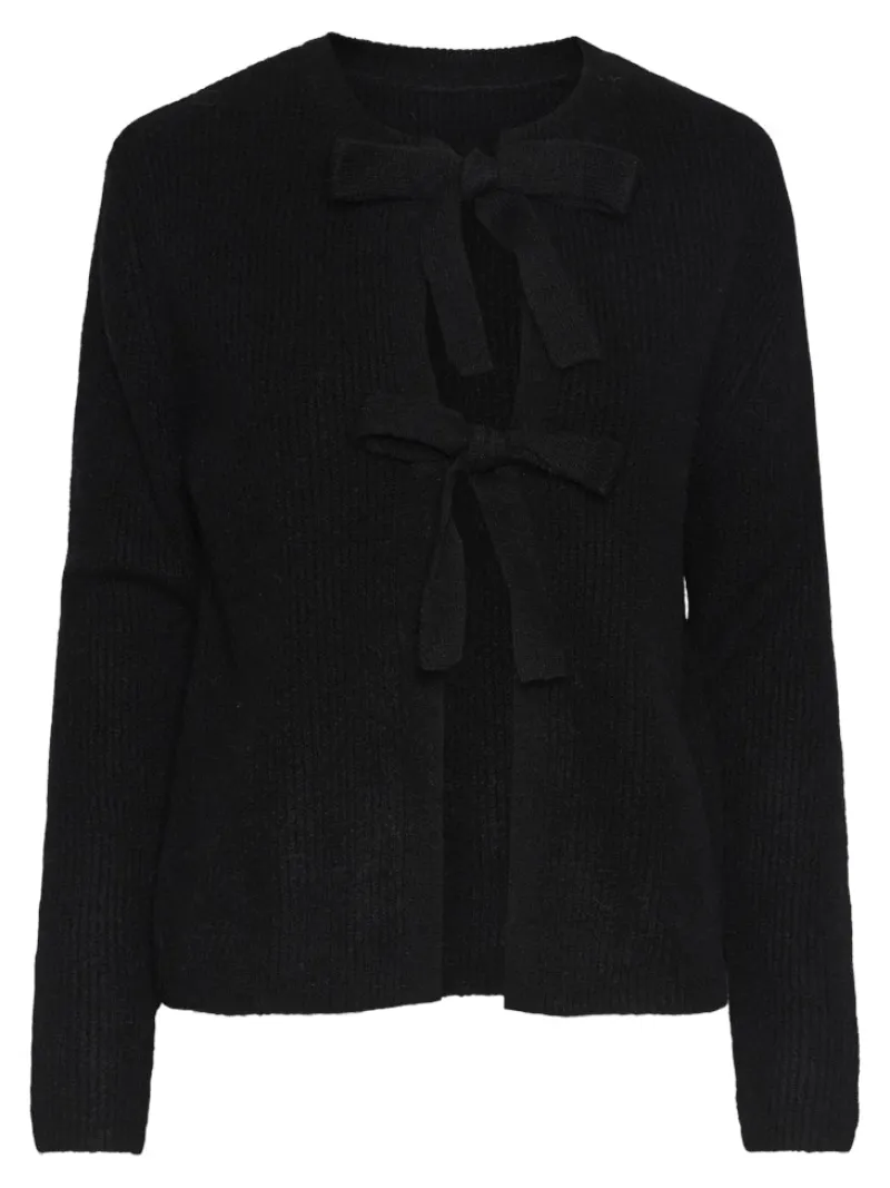 Pieces Pullover & Sweatshirts*PCSILLY LS REV TIE KNIT NOOS BC Black