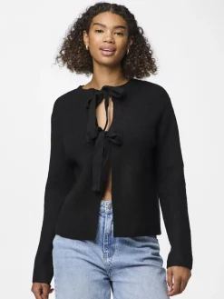 Pieces Pullover & Sweatshirts*PCSILLY LS REV TIE KNIT NOOS BC Black