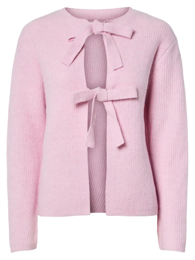 Pieces Pullover & Sweatshirts*PCSILLY LS REV TIE KNIT NOOS BC roseate spoonbill