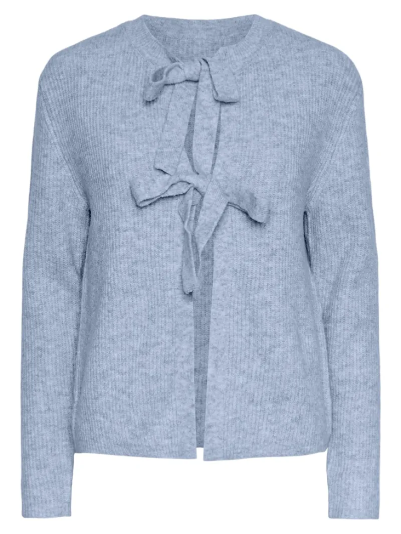 Pieces Pullover & Sweatshirts*PCSILLY LS REV TIE KNIT NOOS BC Cashmere Blue