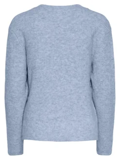 Pieces Pullover & Sweatshirts*PCSILLY LS REV TIE KNIT NOOS BC Cashmere Blue