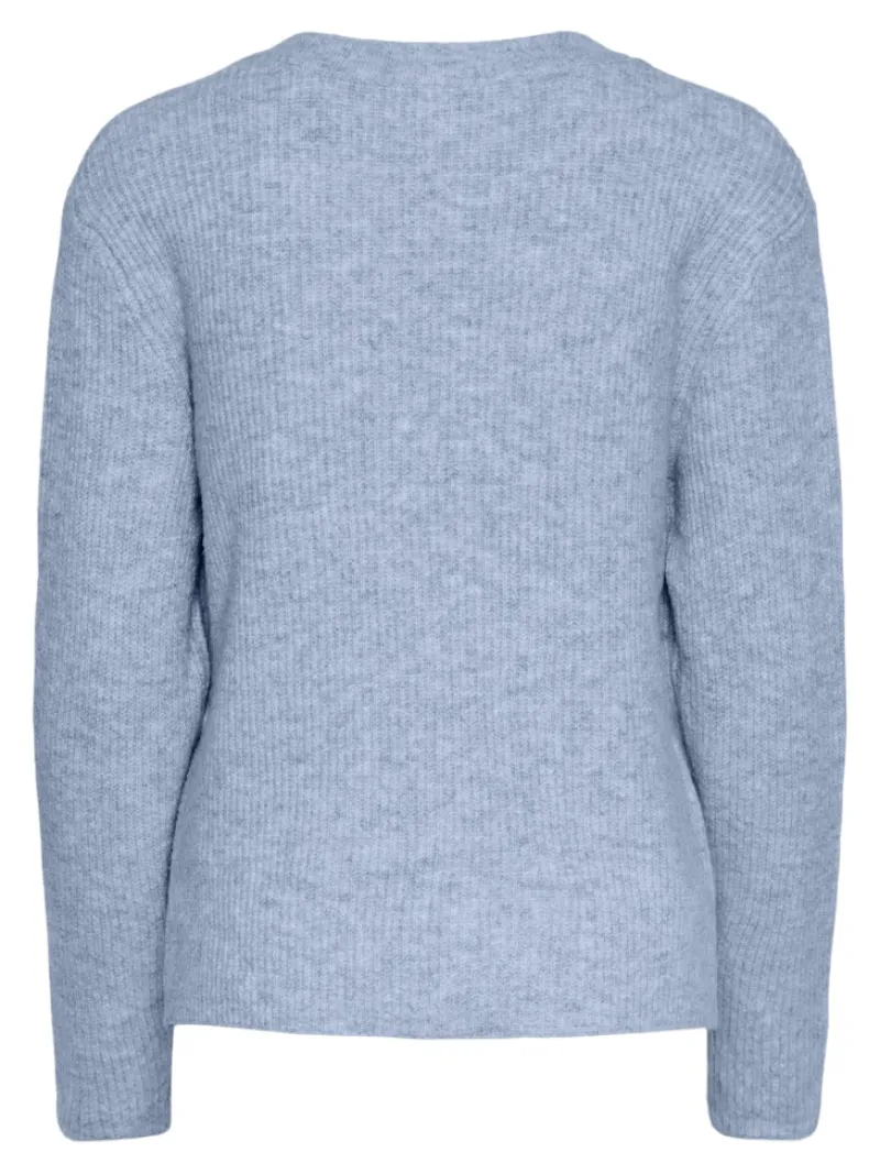 Pieces Pullover & Sweatshirts*PCSILLY LS REV TIE KNIT NOOS BC Cashmere Blue