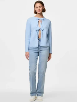 Pieces Pullover & Sweatshirts*PCSILLY LS REV TIE KNIT NOOS BC Cashmere Blue