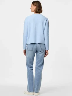 Pieces Pullover & Sweatshirts*PCSILLY LS REV TIE KNIT NOOS BC Cashmere Blue