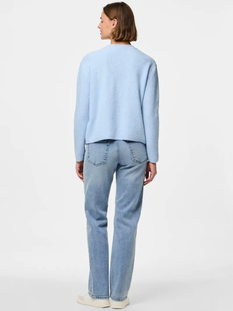 Pieces Pullover & Sweatshirts*PCSILLY LS REV TIE KNIT NOOS BC Cashmere Blue