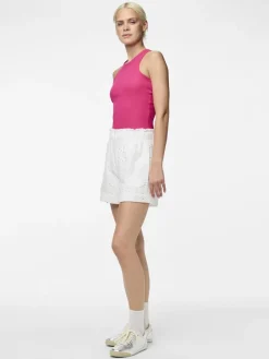 Pieces Shorts*PCVILDE MW SHORTS WVN NOOS Bright White
