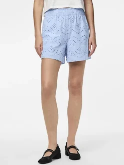 Pieces Shorts*PCVILDE MW SHORTS WVN NOOS Cashmere Blue