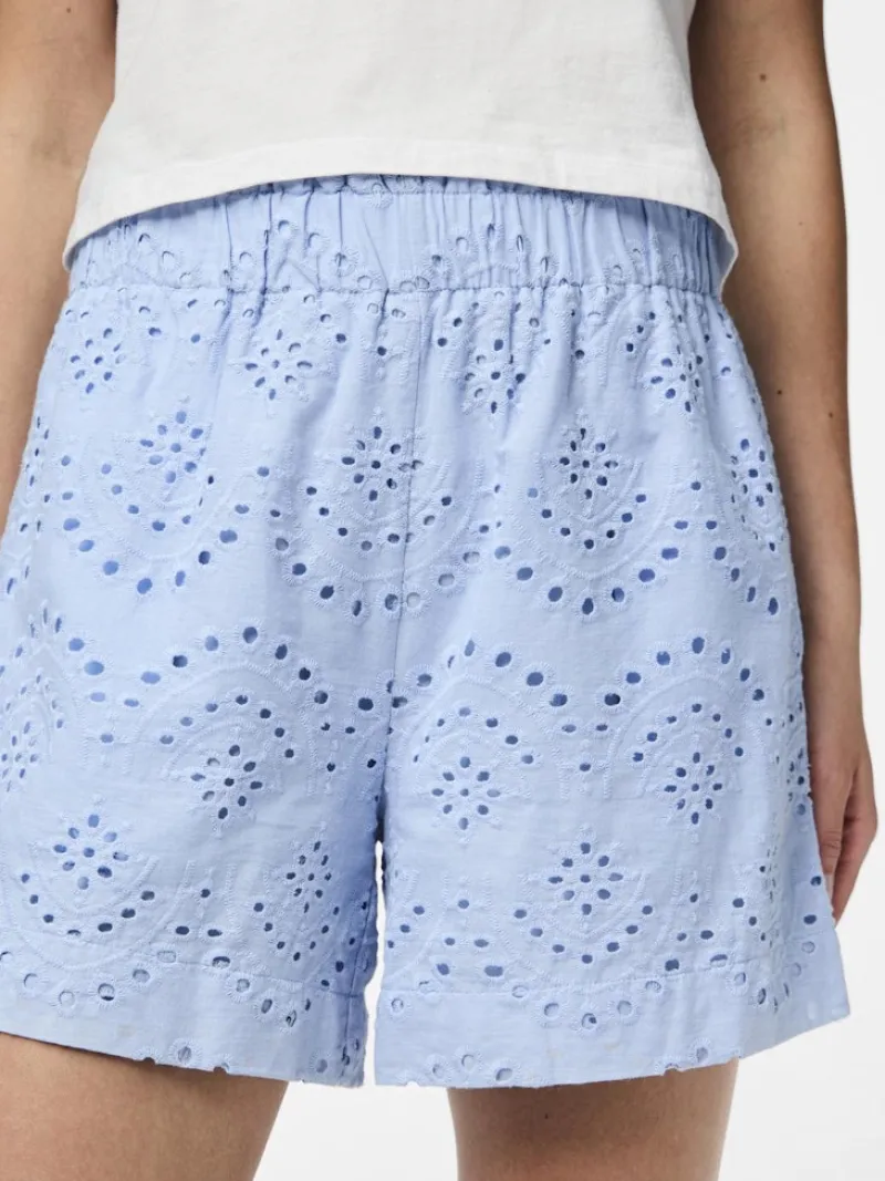 Pieces Shorts*PCVILDE MW SHORTS WVN NOOS Cashmere Blue