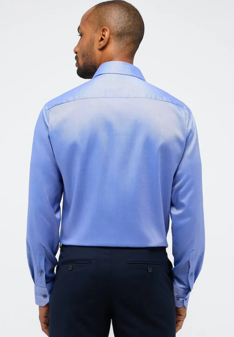 ETERNA Hemden|Big Boys*Performance Shirt Natté-Stretch Langarm royal blau