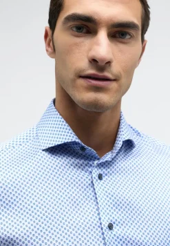 ETERNA Hemden|Big Boys*Performance Shirt Stretch Langarm Blau