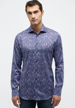 ETERNA Hemden|Big Boys*Performance Shirt Stretch Langarm Blau