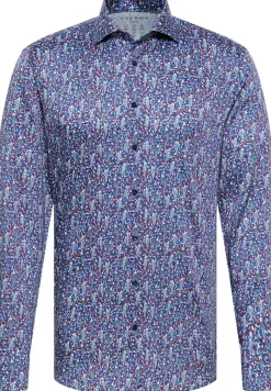 ETERNA Hemden|Big Boys*Performance Shirt Stretch Langarm Blau