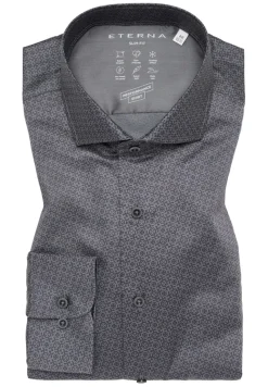 ETERNA Hemden|Big Boys*Performance Shirt Twill Langarm Grau