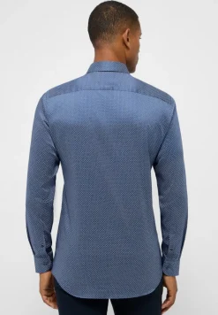 ETERNA Hemden|Big Boys*Performance Shirt Twill-Stretch Langarm Blau