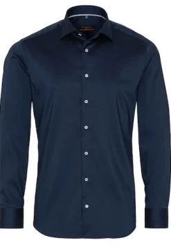 ETERNA Hemden|Big Boys*Performance Shirt Twill-Stretch Langarm navy