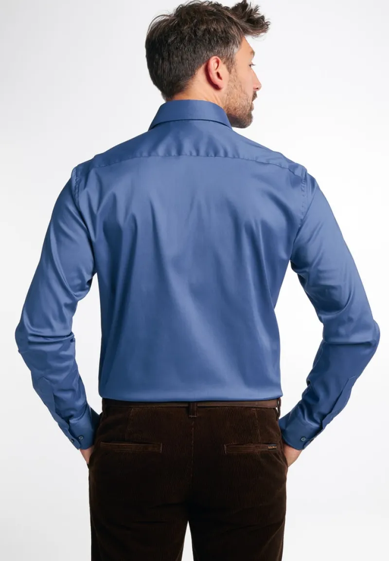 ETERNA Hemden|Big Boys*Performance Shirt Twill-Stretch Langarm blau1