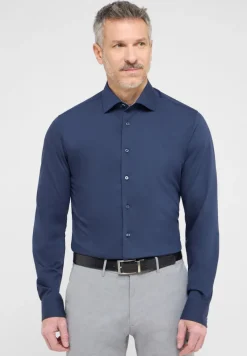 ETERNA Hemden|Big Boys*Performance Shirt Twill-Stretch Langarm navy