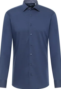 ETERNA Hemden|Big Boys*Performance Shirt Twill-Stretch Langarm navy