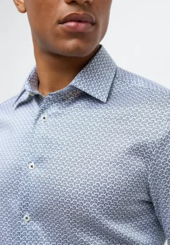 ETERNA Hemden|Big Boys*Performance Shirt Twill-Stretch Langarm Grün