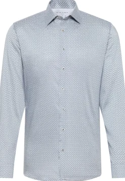 ETERNA Hemden|Big Boys*Performance Shirt Twill-Stretch Langarm Grün