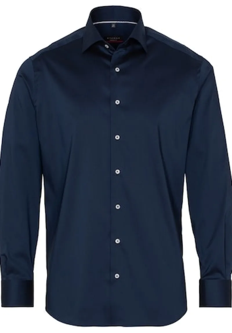 ETERNA Hemden|Big Boys*Performance Shirt Twill-Stretch Langarm blau2