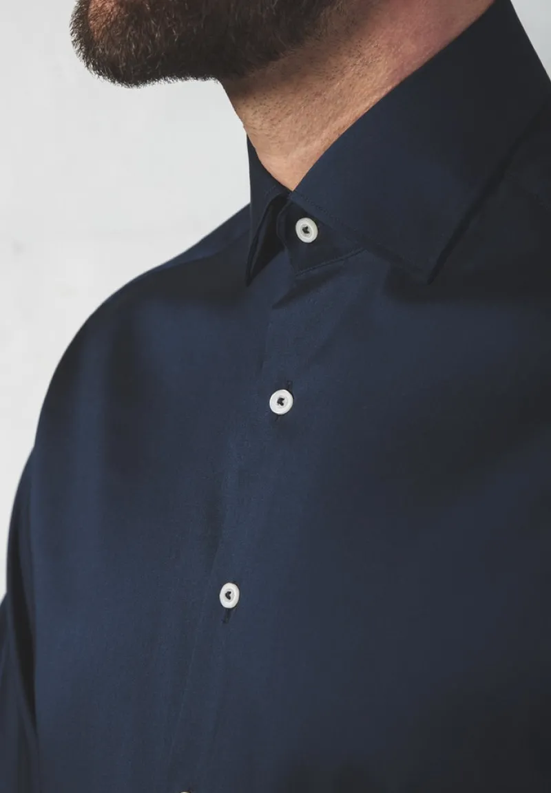ETERNA Hemden|Big Boys*Performance Shirt Twill-Stretch Langarm blau2