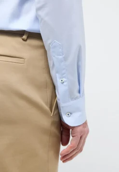 ETERNA Hemden|Big Boys*Performance Shirt Twill-Stretch Langarm hellblau
