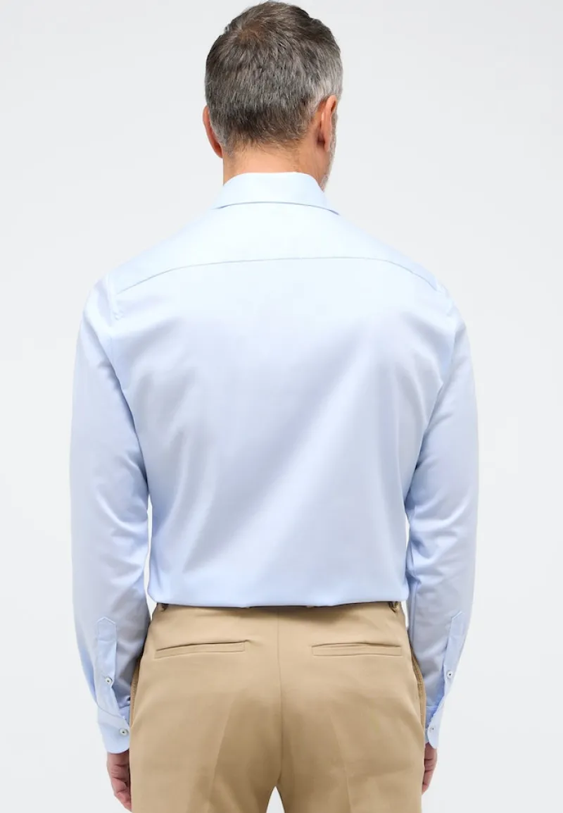 ETERNA Hemden|Big Boys*Performance Shirt Twill-Stretch Langarm hellblau
