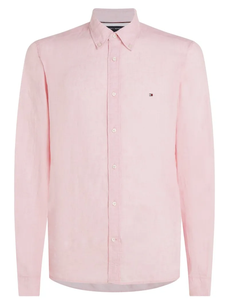 Tommy Hilfiger Hemden|Big Boys*PIGMENT DYED LI SOLID RF SHIRT pink crystal