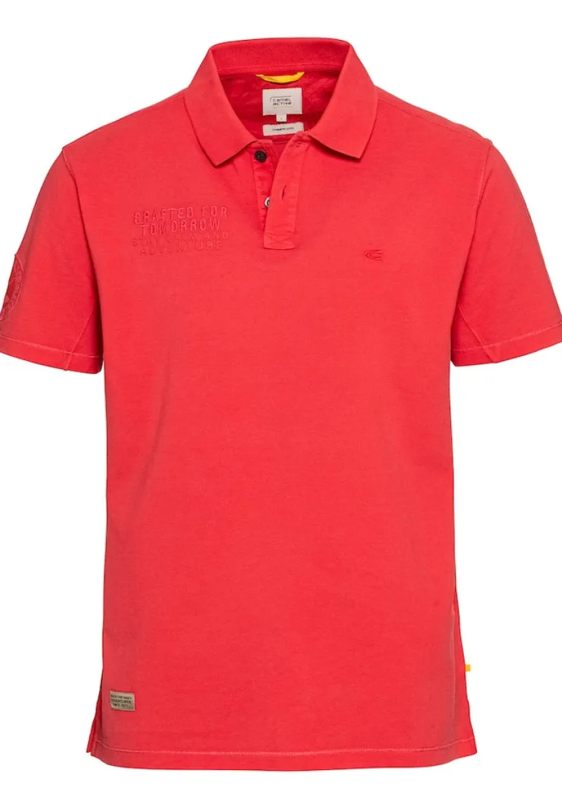 Camel Active Shirts|Big Boys*Piqué Poloshirt aus reiner Baumwolle berry red
