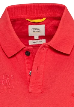 Camel Active Shirts|Big Boys*Piqué Poloshirt aus reiner Baumwolle berry red