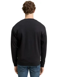 Tom Tailor Denim Pullover & Sweatshirts*Piqué Sweatshirt night watch black