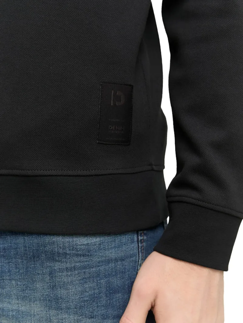 Tom Tailor Denim Pullover & Sweatshirts*Piqué Sweatshirt night watch black