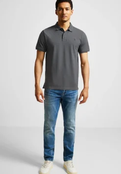 Street One Men Shirts|Big Boys*Piquée Poloshirt ash grey