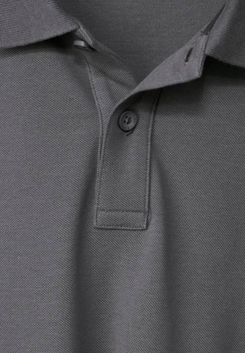 Street One Men Shirts|Big Boys*Piquée Poloshirt ash grey