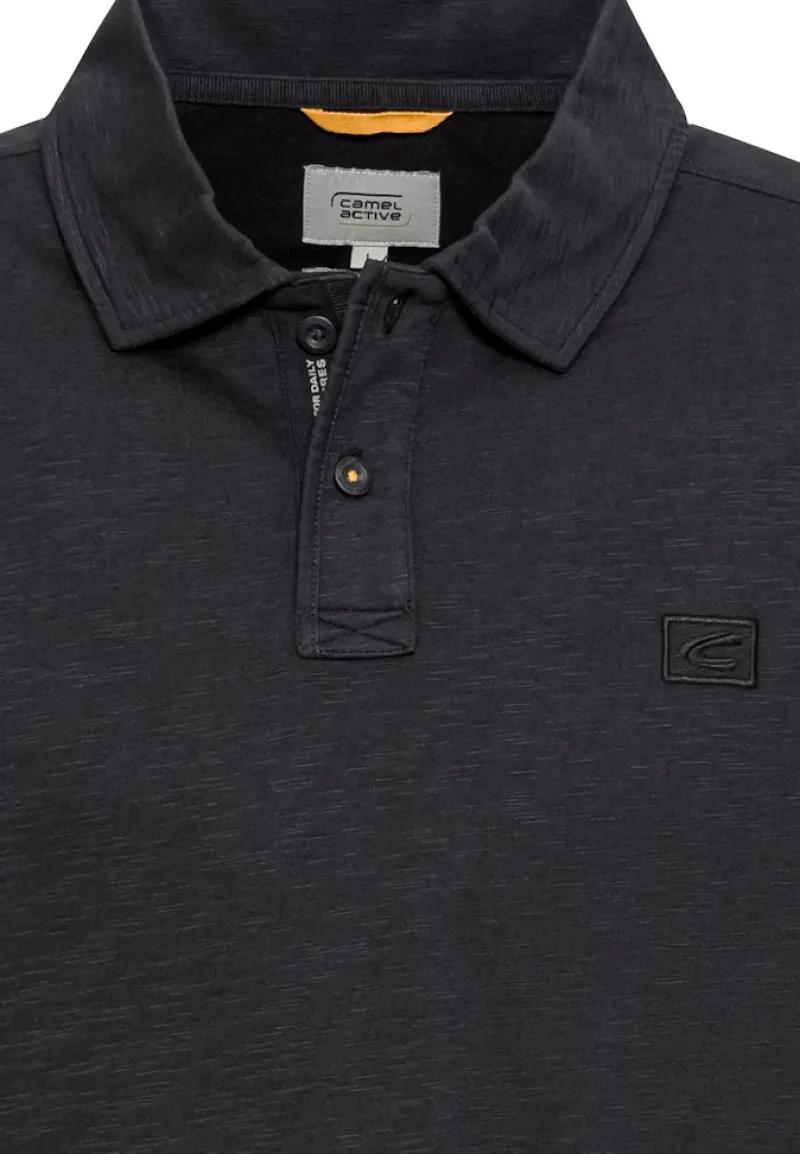 Camel Active Shirts|Big Boys*Piqué-Poloshirt aus zertifiziertem Organic Cotton Asphalt