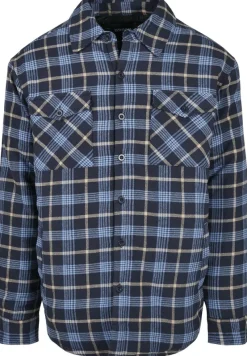 Urban Classics Jacken*Plaid Quilted Shirt Jacket lightblue darkblue