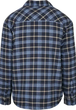 Urban Classics Jacken*Plaid Quilted Shirt Jacket lightblue darkblue