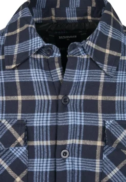Urban Classics Jacken*Plaid Quilted Shirt Jacket lightblue darkblue