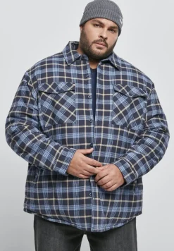Urban Classics Jacken*Plaid Quilted Shirt Jacket lightblue darkblue