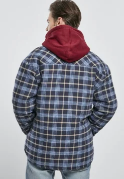 Urban Classics Jacken*Plaid Quilted Shirt Jacket lightblue darkblue