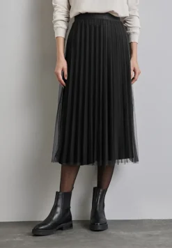 Street One Röcke*Plissée-Rock Black
