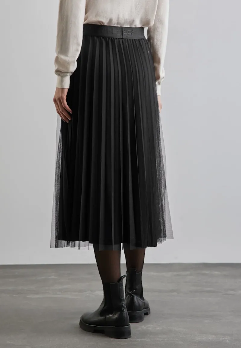 Street One Röcke*Plissée-Rock Black