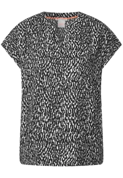 Street One Blusen*Print Blusenshirt Black