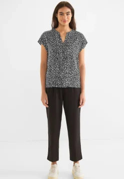 Street One Blusen*Print Blusenshirt Black