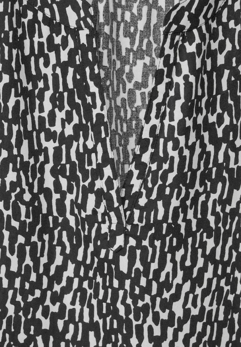 Street One Blusen*Print Blusenshirt Black