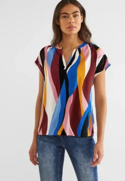 Street One Blusen*Print Blusenshirt foxy red