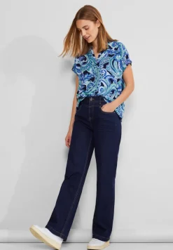 Street One Blusen*Print Blusenshirt intense aqua