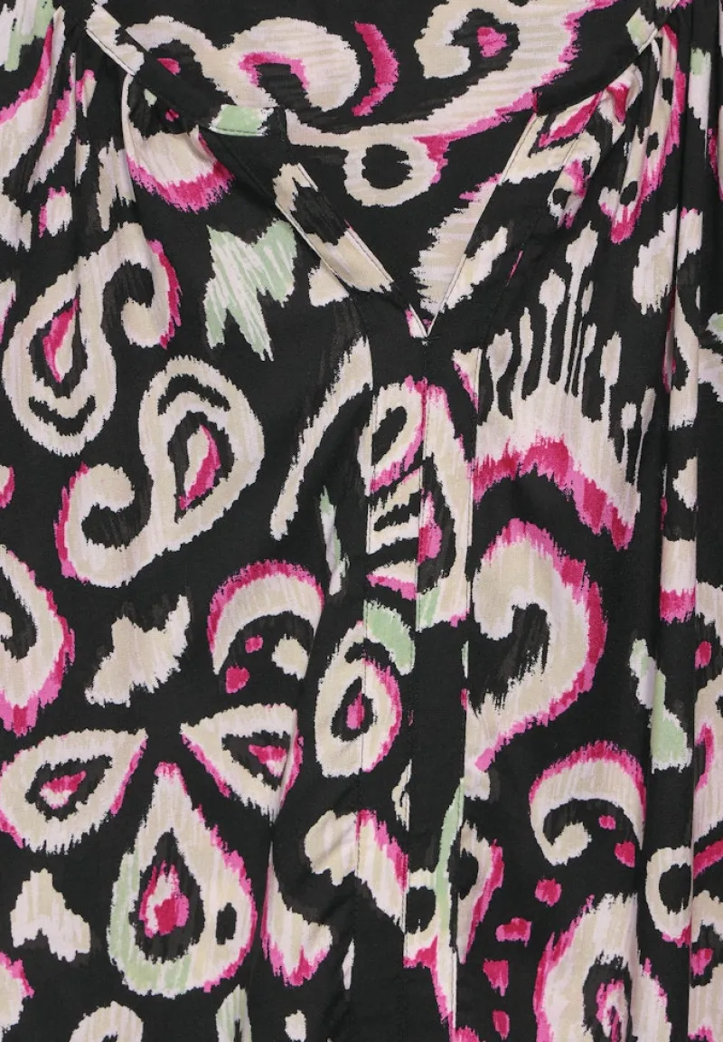 Cecil Blusen*Print Tunika Bluse Black